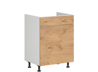 HAMPER dub lancelot DKS60, dolná drezová skrinka s košom na odpad v šírke 60 cm