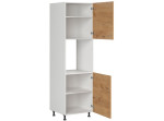 HAMPER dub lancelot DPS-60/207-P/P, vysoká skrinka na vstavanú rúru v šírke 60 cm a výške 207 cm
