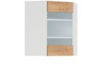 HAMPER dub lancelot GNWU60/72-LVPV, horná rohová skrinka v šírke 60 x 60 cm