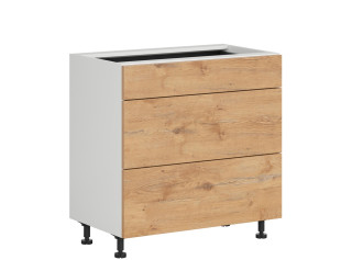 HAMPER dub lancelot D3S80, dolná zásuvková skrinka v šírke 80 cm