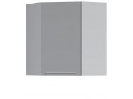 IRIS ferro sivá GNWU60/72, horná rohová skrinka v šírke 60 x 60 cm