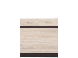 JUNONA LINE dub sonoma DK2D-80/82, dolná drezová skrinka v šírke 80 cm