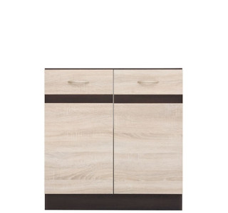 JUNONA LINE dub sonoma DK2D-80/82, dolná drezová skrinka v šírke 80 cm