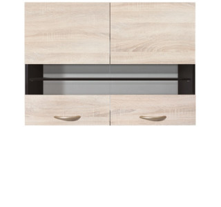 JUNONA LINE dub sonoma G2W-80/57, horná skrinka so sklom v šírke 80 cm a výške 57 cm