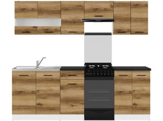 JUNONA LINE delano svetlé 180/230 cm, kuchynský komplet