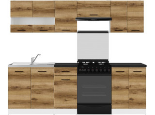 JUNONA LINE delano svetlé 180/240 cm, kuchynský komplet