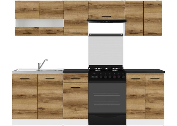 JUNONA LINE delano svetlé 180/240 cm, kuchynský komplet