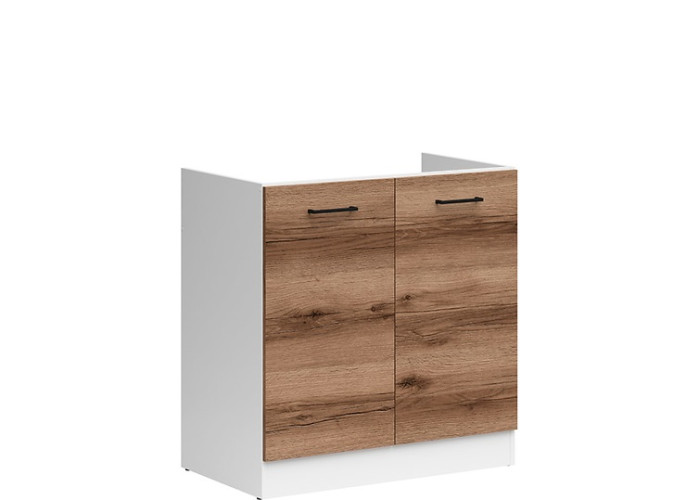 JUNONA LINE delano tmavé DK2D-80/82, dolná drezová skrinka v šírke 80 cm JUNONA LINE delano tmavé DK2D-80/82, dolná drezová skrinka v šírke 80 cm