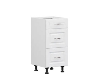 OLDER biely canadian D3S40, dolná zásuvková skrinka v šírke 40 cm