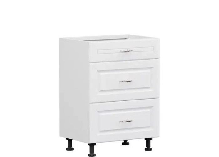 OLDER biely canadian D3S60, dolná zásuvková skrinka v šírke 60 cm