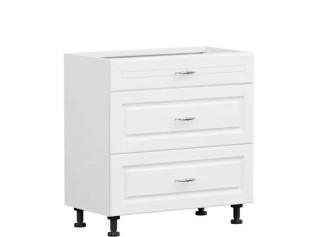 OLDER biely canadian D3S80, dolná zásuvková skrinka v šírke 80 cm