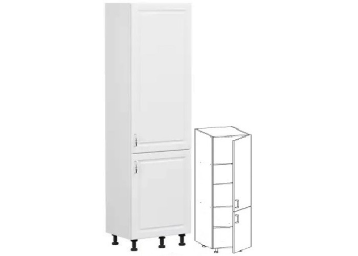 OLDER biely canadian D60/207, vysoká skrinka v šírke 60 cm a výške 207 cm