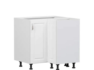 OLDER biely canadian DNW90, dolná rohová skrinka v šírke 90 x 90 cm