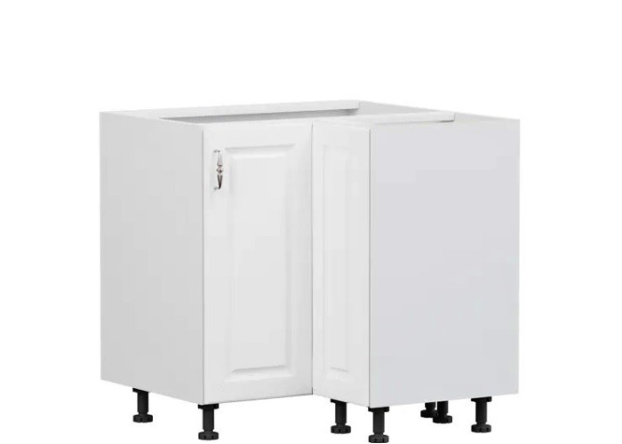 OLDER biely canadian DNW90, dolná rohová skrinka v šírke 90 x 90 cm