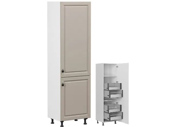 OLDER dub truffle D4STW-60/207, vysoká skrinka s CARGO zásuvkami v šírke 60 cm a výške 207 cm