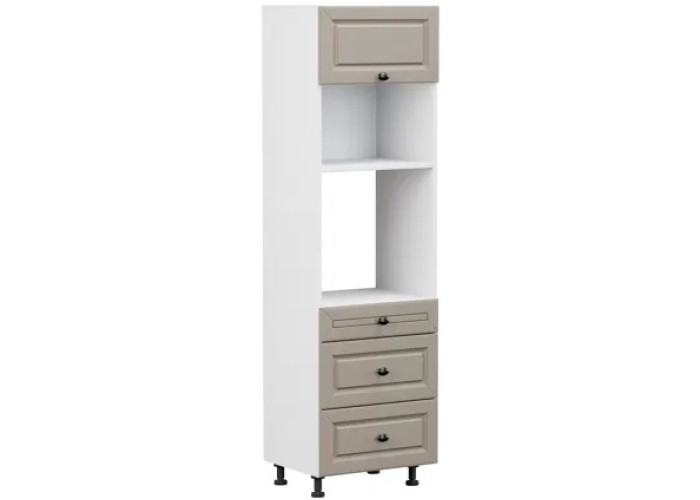 OLDER dub truffle DPS60/207-2SMB/O, vysoká skrinka na vstavanú rúru a mikrovlnku v šírke 60 cm a výške 207 cm