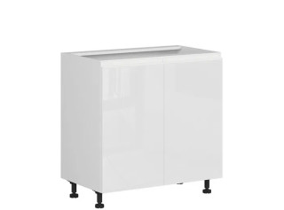 SOLE biely lesk D80, dolná skrinka v šírke 80 cm