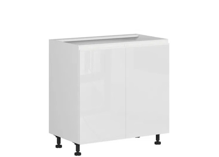 SOLE biely lesk D80, dolná skrinka v šírke 80 cm