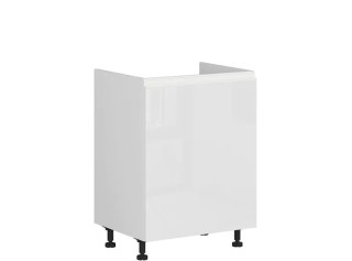 SOLE biely lesk DK60, dolná drezová skrinka v šírke 60 cm