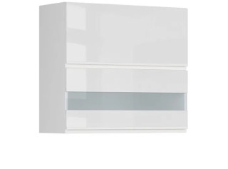 SOLE biely lesk G20_80/72, horná výklopná skrinka v šírke 80 cm