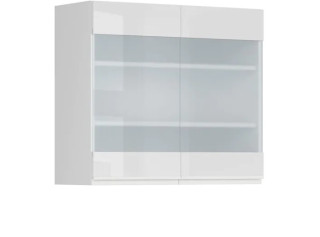 SOLE biely lesk G80/72-LVPV, horná skrinka v šírke 80 cm