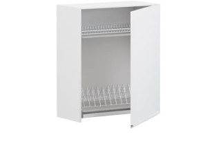 SOLE biely lesk GC60/72, horná skrinka s odkvapkávačom v šírke 60 cm