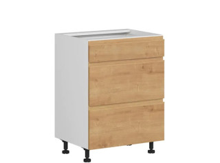 SOLE dub arlington D3S60, dolná zásuvková skrinka v šírke 60 cm