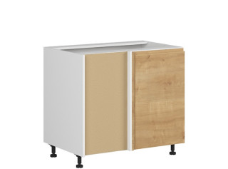 SOLE dub arlington DNW105L, dolná skrinka určená do rohu v šírke 105 cm