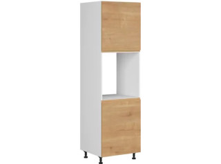 SOLE dub arlington DPS-60/207-P/P, vysoká skrinka na vstavanú rúru v šírke 60 cm a výške 207 cm