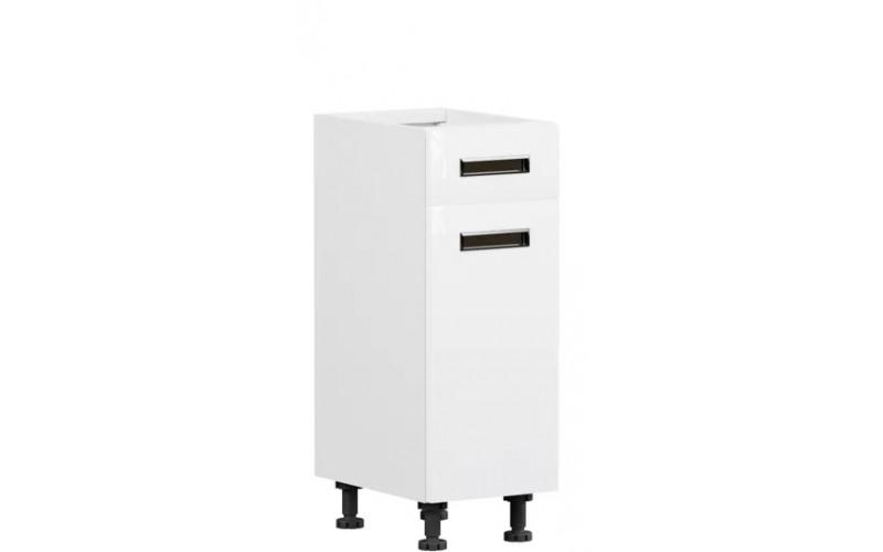 TAFNE biely lesk D1S30, dolná skrinka so zásuvkou v šírke 30 cm