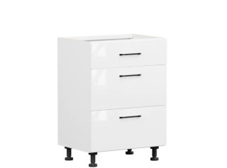 TOP LINE biela D3S60, dolná zásuvková skrinka v šírke 60 cm