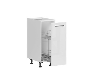 TOP LINE biela DC30, dolná skrinka s CARGO košom v šírke 30 cm