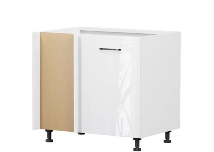TOP LINE biela DNW105L, dolná skrinka určená do rohu v šírke 105 cm