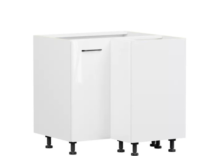 TOP LINE biela DNW90, dolná rohová skrinka v šírke 90 x 90 cm