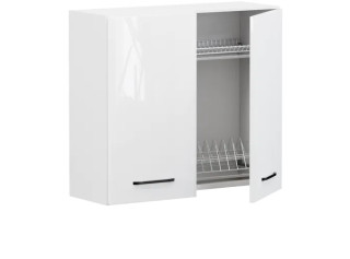 TOP LINE biela GC80/72, horná skrinka s odkvapkávačom v šírke 80 cm