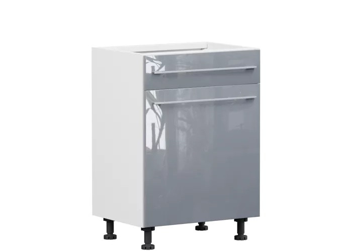 TOP LINE sivý lesk D1S60, dolná skrinka so zásuvkou v šírke 60 cm TOP LINE sivý lesk D1S60, dolná skrinka so zásuvkou v šírke 60 cm