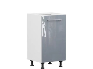 TOP LINE sivý lesk D45, dolná skrinka v šírke 45 cm