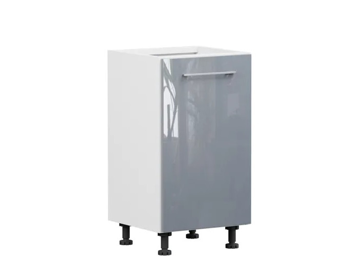 TOP LINE sivý lesk D45, dolná skrinka v šírke 45 cm