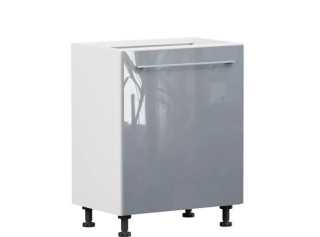 TOP LINE sivý lesk D60, dolná skrinka v šírke 60 cm