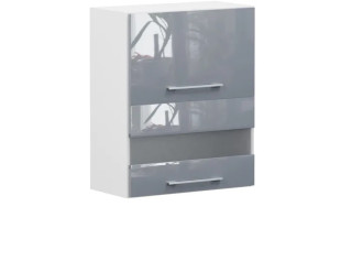 TOP LINE sivý lesk G2O_60/72, horná výklopná skrinka v šírke 60 cm