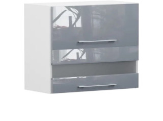 TOP LINE sivý lesk G2O_80/72, horná výklopná skrinka v šírke 80 cm