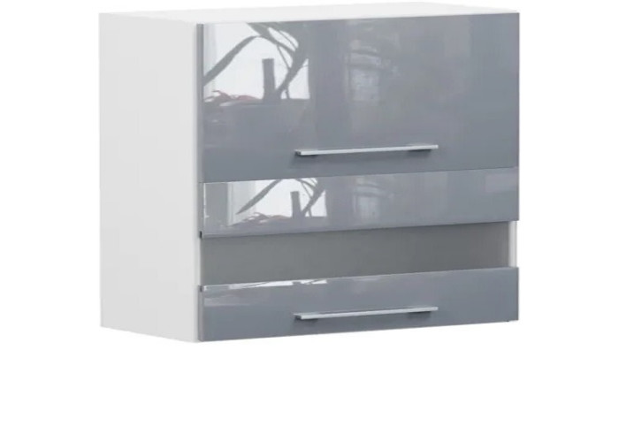 TOP LINE sivý lesk G2O_80/72, horná výklopná skrinka v šírke 80 cm