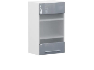 TOP LINE sivý lesk G40/72-LVPV, horná skrinka v šírke 40 cm