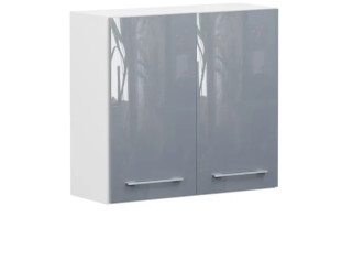 TOP LINE sivý lesk G80/72, horná skrinka v šírke 80 cm