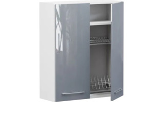 TOP LINE sivý lesk GC80/95, horná skrinka s odkvapkávačom v šírke 80 cm a výške 95 cm