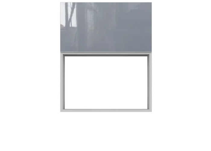 TOP LINE sivý lesk GMO60/72, horná skrinka na vstavanú mikrovlnku v šírke 60 cm