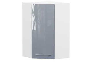 TOP LINE sivý lesk GNWU60/95, horná rohová skrinka v šírke 60 x 60 cm a výške 95 cm
