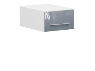 TOP LINE sivý lesk NO-40/23-O, nadstavec na potravinové skrine v šírke 40 cm