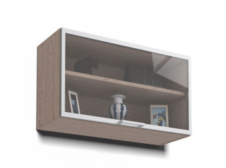 REA ALFA UP KHV60/36-AL horná výklopná skrinka so sklom v AL ráme a v šírke 60 cm a výške 36cm