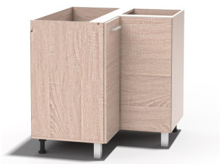 REA ALFA UP KDR90/72, dolná rohová skrinka v rozmere 90x90 cm